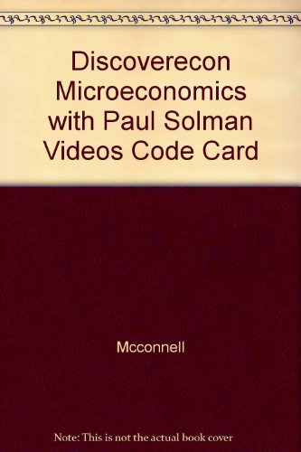 Book DiscoverEcon with Paul Solman Videos Code Card to accompany Microeconomics free