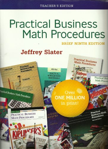 Book Practical Business Math Procedures free