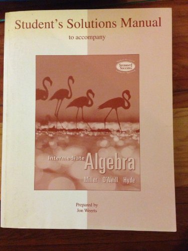 Book Student's Solutions Manual To Accompany Intermediate Algebra free