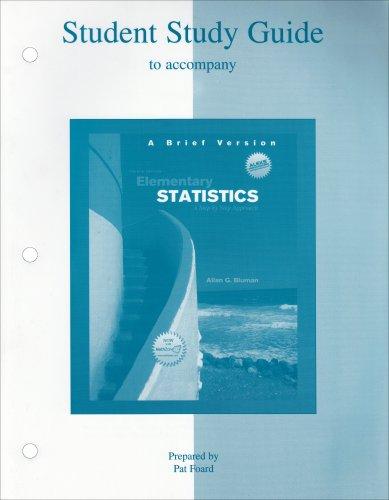 Book Elementary Statistics: A Step by Step Approach (Student Study Guide) free