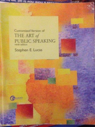 Book Customized Version of the Art of Public Speaking free