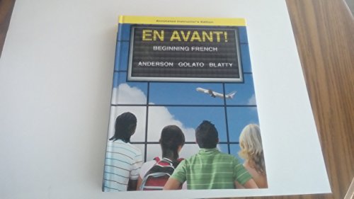 Book EN AVANT! Beginning French (INSTRUCTOR'S EDITION) free