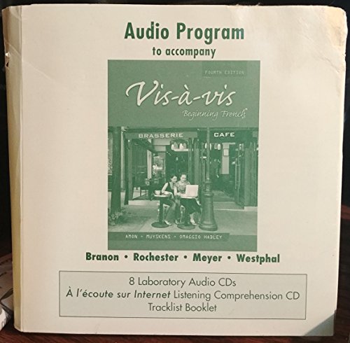 Book Audio CD program to accompany Vis-à-vis: Beginning French free