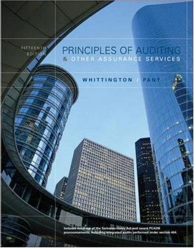 Book MP Principles of Auditing and Other Assurance Services with Updated Chapters 5, 6 And 7 free