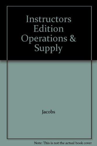 Book Instructors Edition Operations & Supply free
