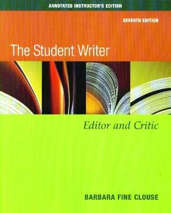 Book The Student Writer: Editor and Critic free