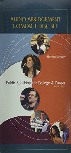 Book Audio CD Set t/a Public Speaking for College and Career free