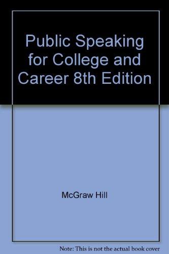 Book Public Speaking for College and Career 8th Edition free