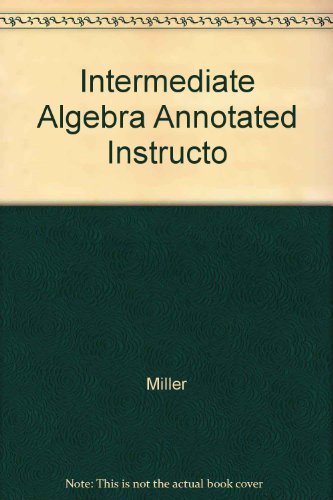 Book Intermediate Algebra Annotated Instructo free