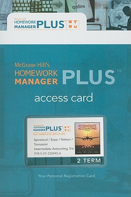 Book Homework Manager Plus Card to accompany Intermediate Accounting (McGraw-Hill's Homework Manager Plus) free
