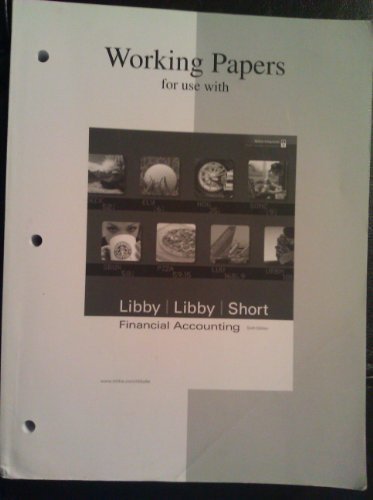 Book Financial Accounting Working Papers (CUSTOM Sixth Edition) free