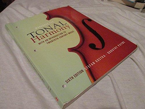 Book Workbook for Tonal Harmony with an Introduction to Twentieth-Century Music, 6th Edition free