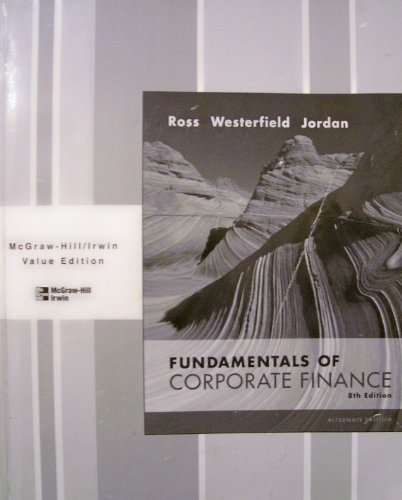 Book Fundamentals of Corporate Finance 8th Edition Black/White Alternate Edition 2008 free