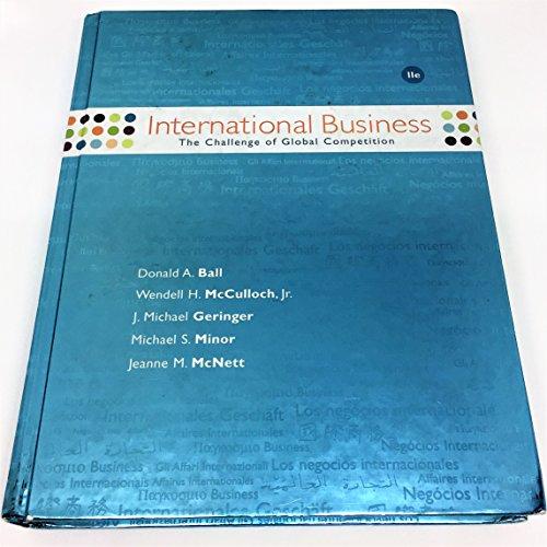Book International Business: The Challenge Of Global Competition free
