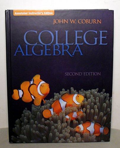 Book College Algebra, Annotated Instructor's Edition, 2nd Edition free