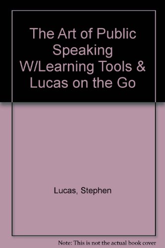 Book The Art of Public Speaking W/Learning Tools & Lucas on the Go free