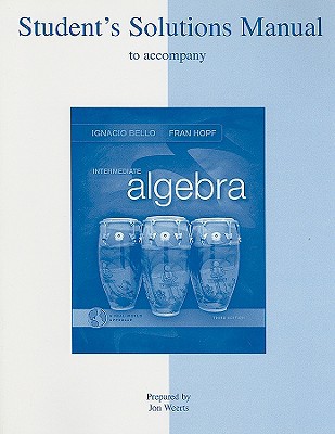 Book Student's Solutions Manual t/a Intermediate Algebra free