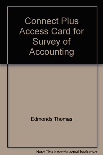Book Connect Plus Access Card for Survey of Accounting free