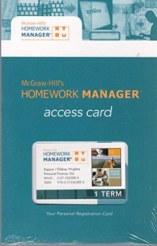 Book Homework Manager Card to Accompany Personal Finance free