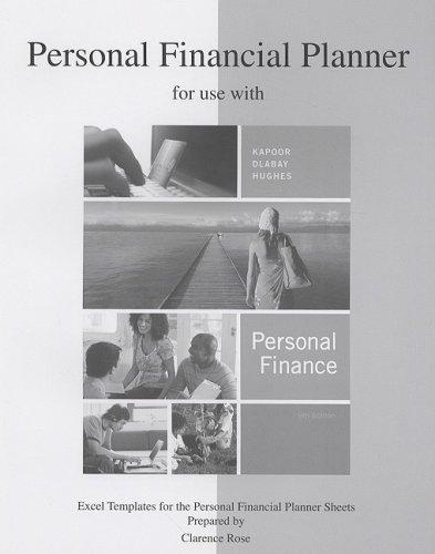 Book Personal Financial Planner to accompany Personal Finance free