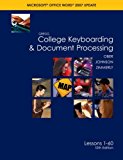 Book Gregg College Keyboarding & Document Processing (GDP); Microsoft Word 2007 Update, Lessons 1-60 text free