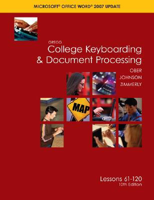Book Gregg College Keyboading & Document Processing (GDP); Microsoft Word 2007 Update, Lessons 61-120 text free