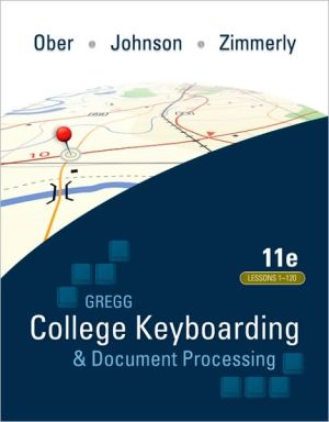 Book Gregg College Keyboarding & Document Processing (GDP); Lessons 1-120, main text free
