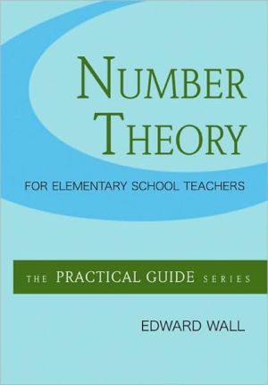 Book Number Theory for Elementary School Teachers free