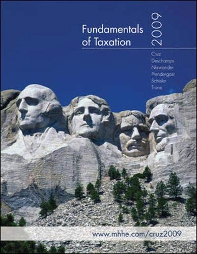 Book Fundamentals of Taxation 2009 free