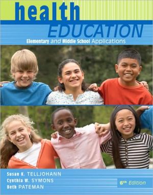 Book Health Education: Elementary and Middle School Applications free