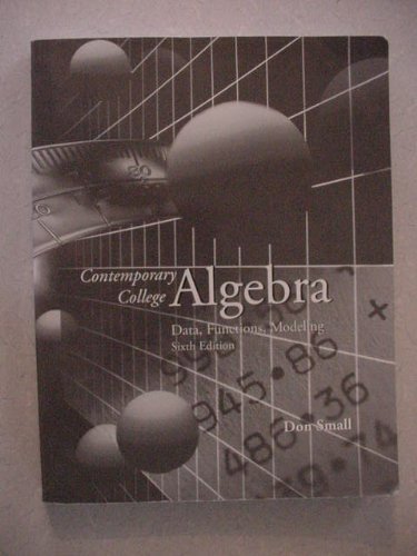 Book Contemporary College Algebra Data Functions Modeling free