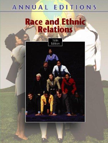 Book Annual Editions Race and Ethnic Relations 07/08 16th edition free