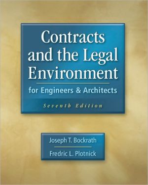 Book Contracts and the Legal Environment for Engineers and Architects free