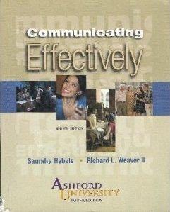 Book Communicating Effectively, 8th Edition, Ashford University free
