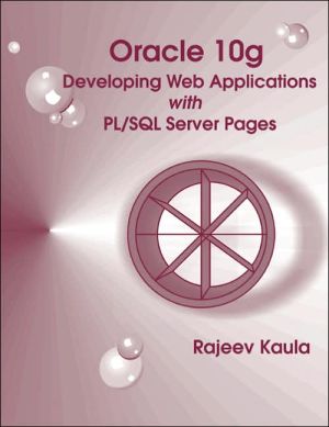 Book Oracle 10g Developing Web Applications With Pl/sql Server Pages free
