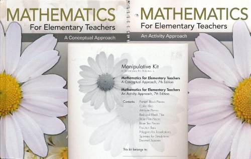Book Mathematics for Elementary Teachers: A Conceptual Approach + Activity Manual + Manipluative Kit free