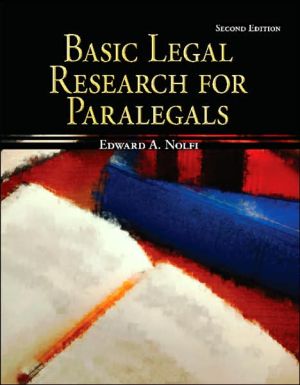 Book Basic Legal Research for Paralegals (McGraw-Hill Paralegal Titles) free