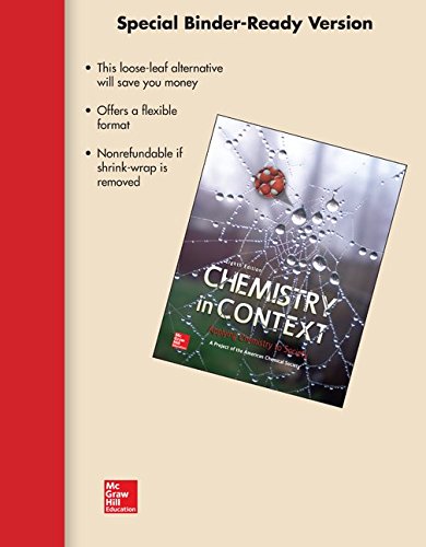 Book Loose Leaf Version for Chemistry in Context free