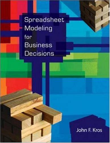 Book Spreadsheet Modeling for Business Decisions (Mcgraw-hill/Irwin Series : Operations and Decision Sciences) free