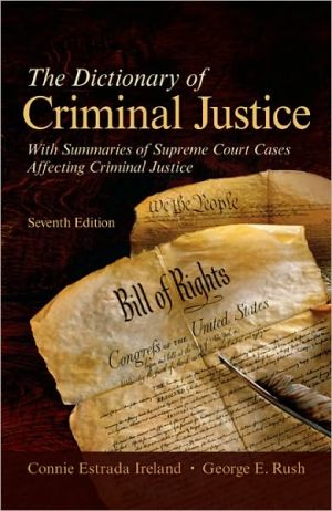 Book The Dictionary of Criminal Justice free