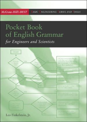 Book Pocket Book of English Grammar for Engineers and Scientists (MCGRAW-HILL ENGINEERING BEST SERIES) free
