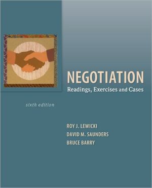 Book Negotiation: Readings, Exercises, and Cases free