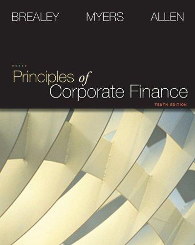 Book Principles of Corporate Finance (Finance, Insurance, and Real Estate) free