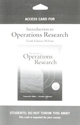 Book Access Card for Introduction to Operations Research free
