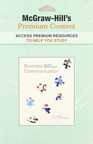 Book Premium Content Card t/a Business Communication: Buildling Critical Skills free