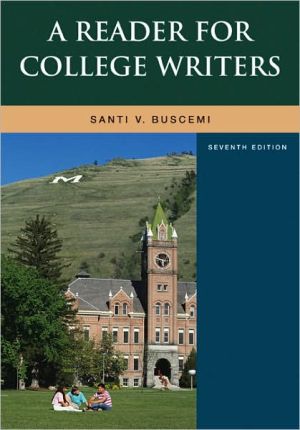 Book A Reader For College Writers free