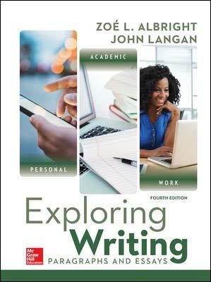 Book Exploring Writing: Paragraphs and Essays free