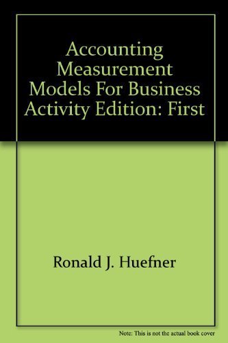 Book Accounting Measurement Models For Business Activity free