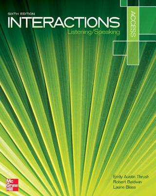 Book Interaction Access Listening/Speaking Student Book plus Registration Code for Connect ESL free