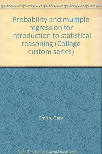 Book Probability and multiple regression for Introduction to statistical reasoning (College custom series) free